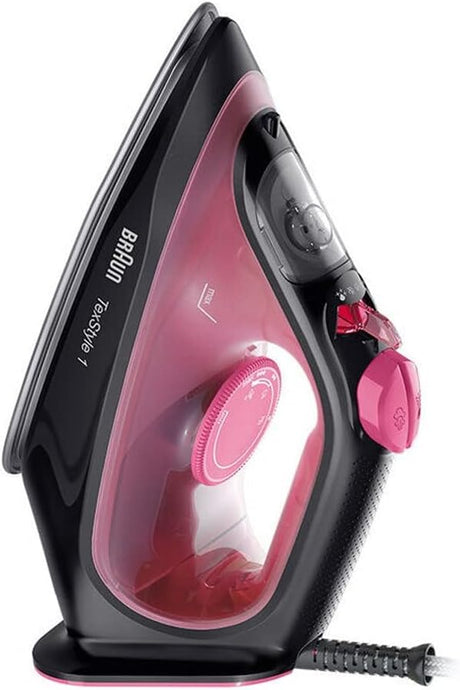 BRAUN TexStyle 1 Steam Iron SI 1070 Purple & Black