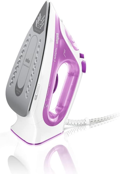 BRAUN Purple Steam Iron Text Style 3 12730010-SI3031