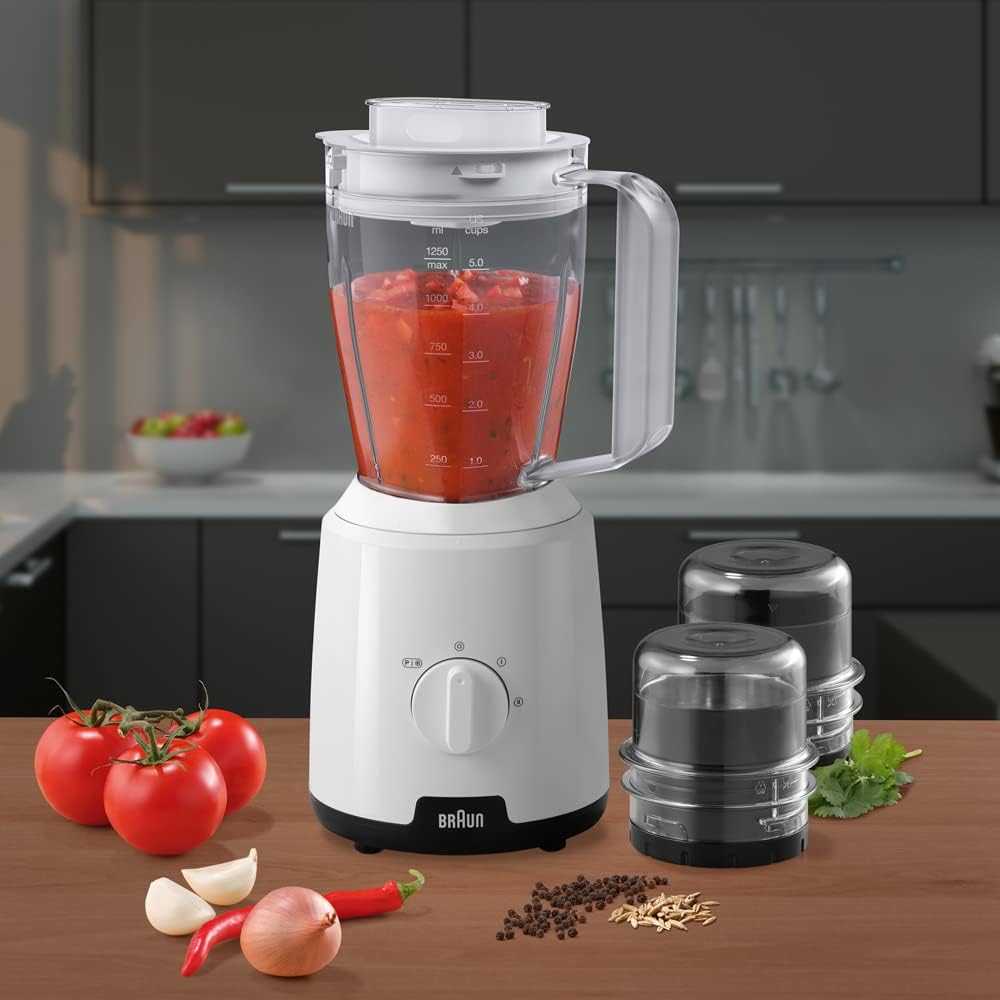 BRAUN PowerBlend 1 White Jug Blender JB1023