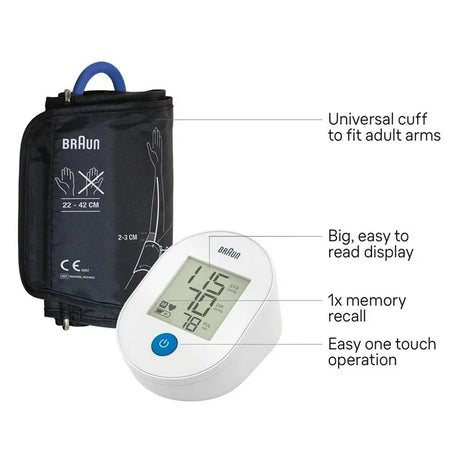 BRAUN ExactFit™ 1E Upper Arm Blood Pressure Monitor BUA4000EU