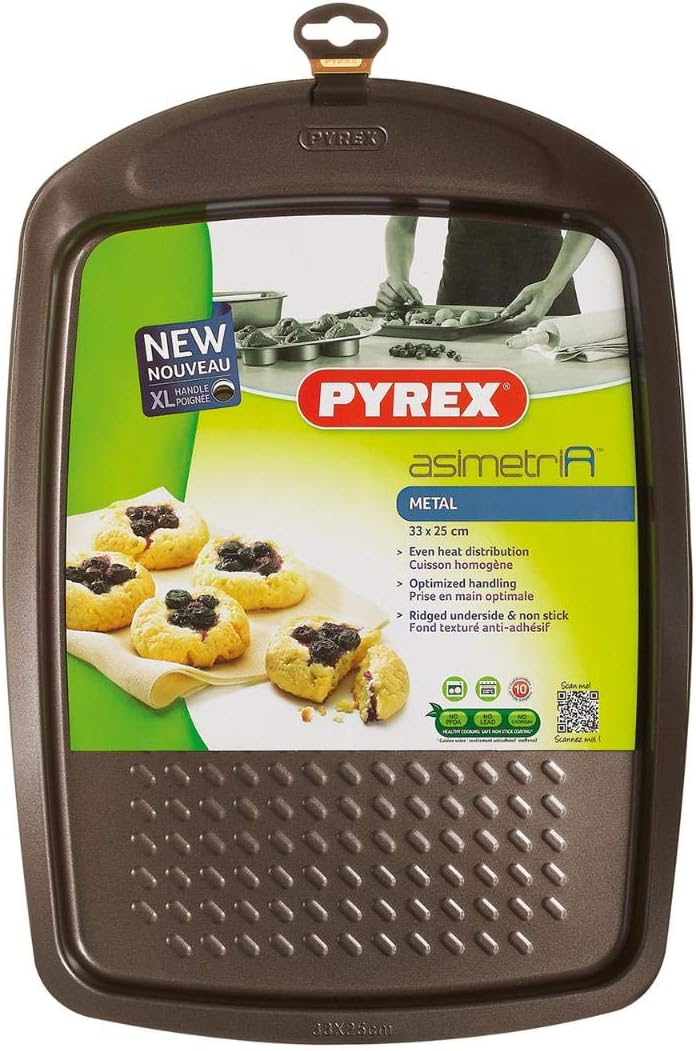 PYREX Asmetria Easy Grip Metal Baking Tray AS33BV0