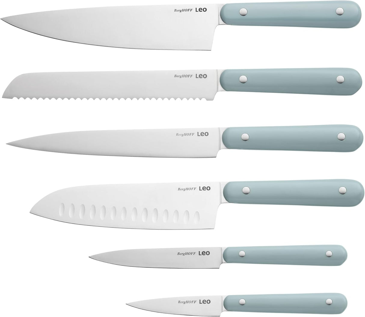 BERGHOFF 7-pc Knife Block Set Glints Slate 3950350