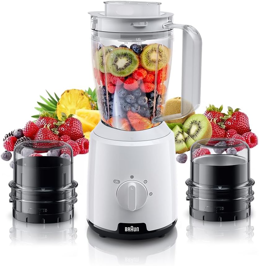 BRAUN PowerBlend 1 White Jug Blender JB1023