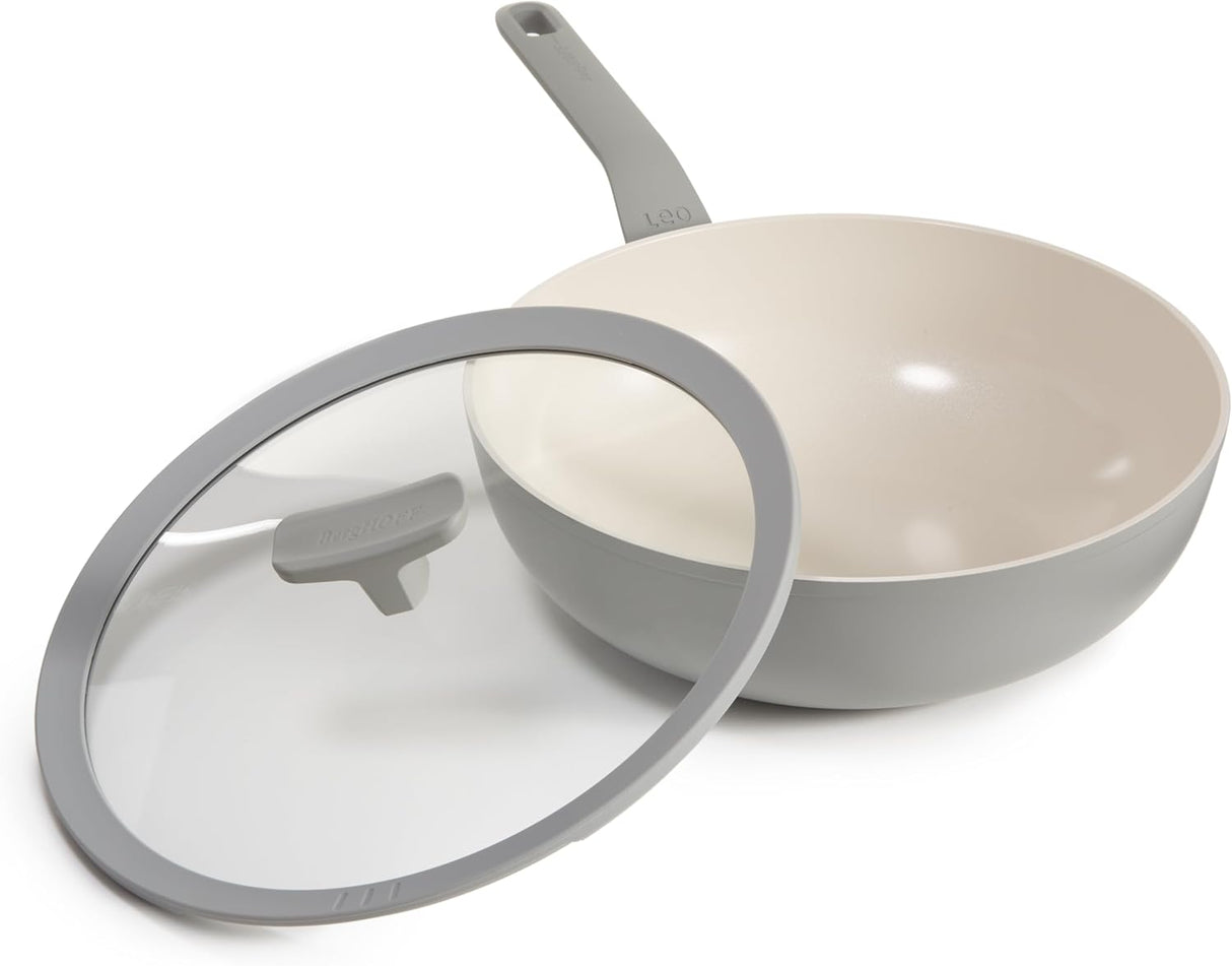 BERGHOFF Covered Wok Balance Moonmist 28cm 3950432