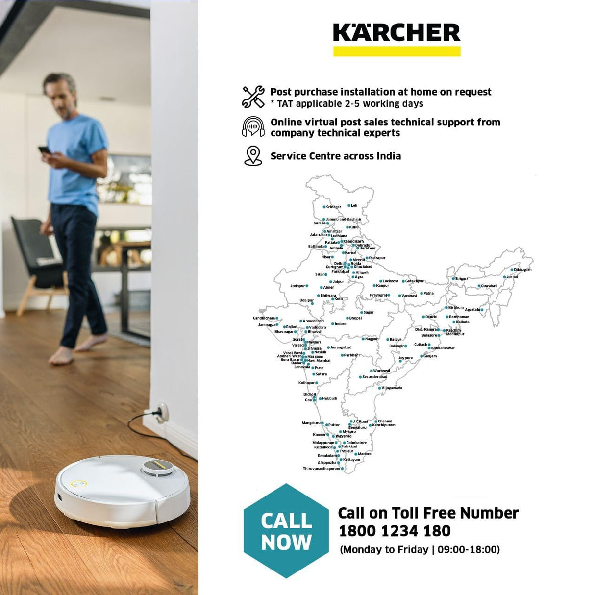 KARCHER Robot Vacuum Cleaner RCV 3 1.269-620.0