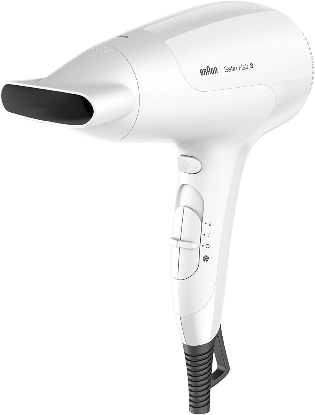 BRAUN BRHD380E Satin Hair 3 Power Perfection Hair Dryer White