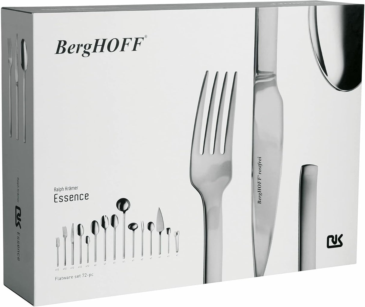 BERGHOFF 72pc Flatware Set Finesse 1272605