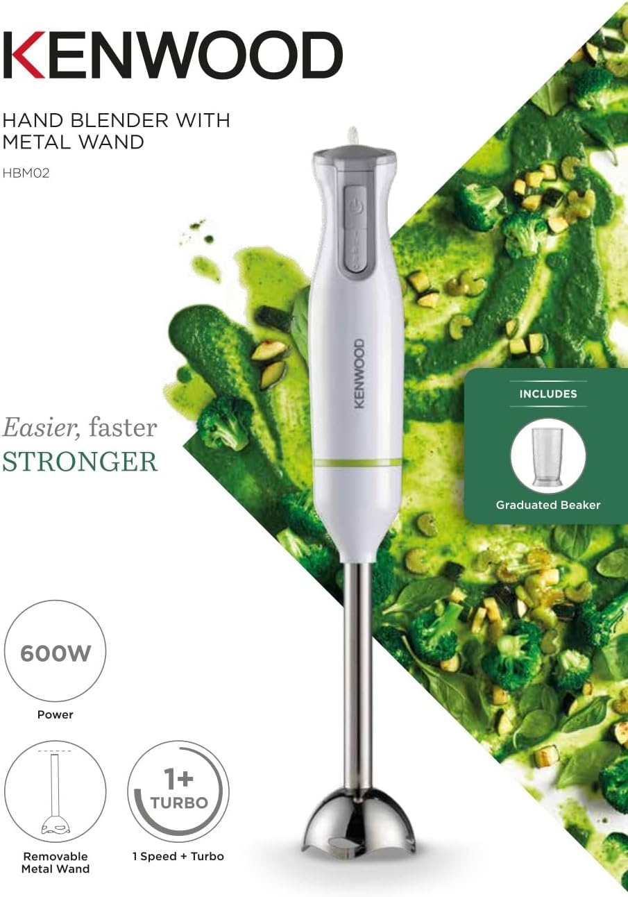 KENWOOD Hand Blender Metak Stick White HBM02.001