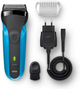 BRAUN Black & Blue Electric Shaver Series 310BT