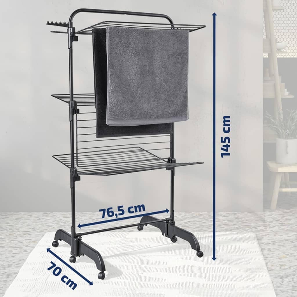 LEIFHEIT 81470 Tower Dryer Classic Tower 270 Black