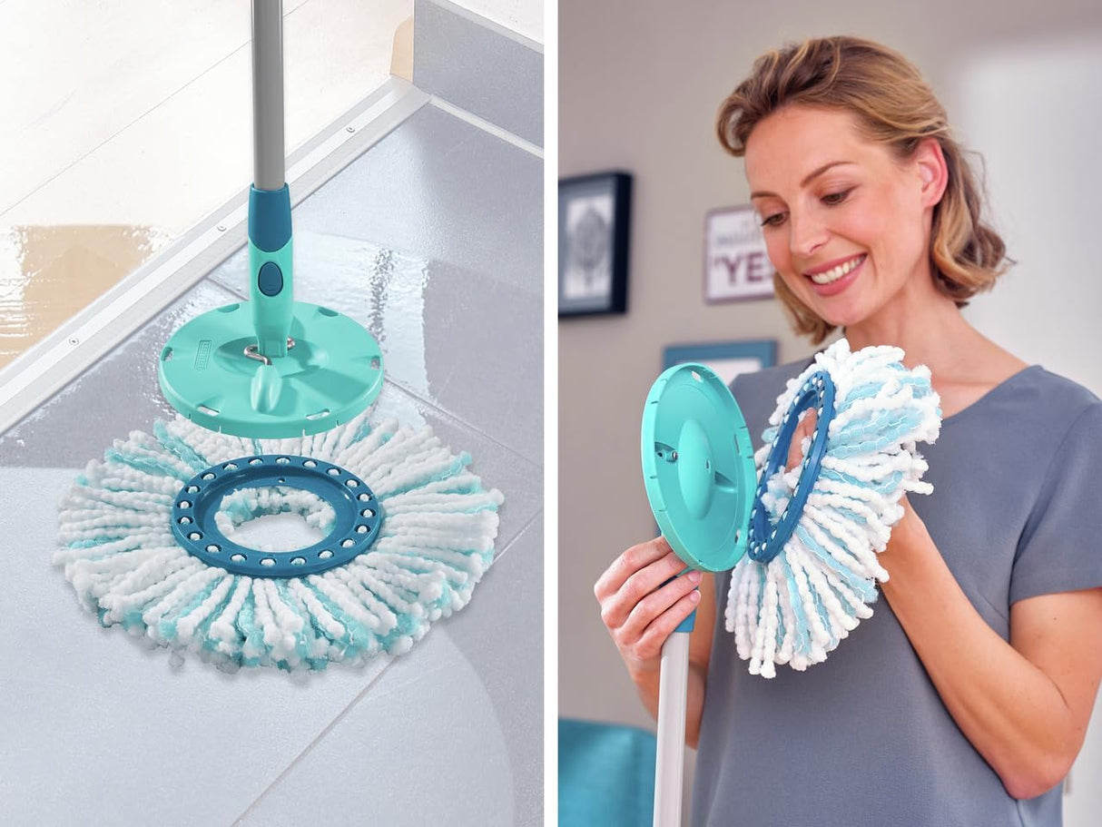 LEIFHEIT 52104 Replacement Head Clean Twist Disc Mop Microduo