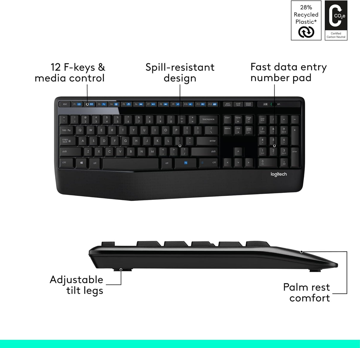 LOGITECH MK345 Wireless Combo- BLK- ARA 920-010068