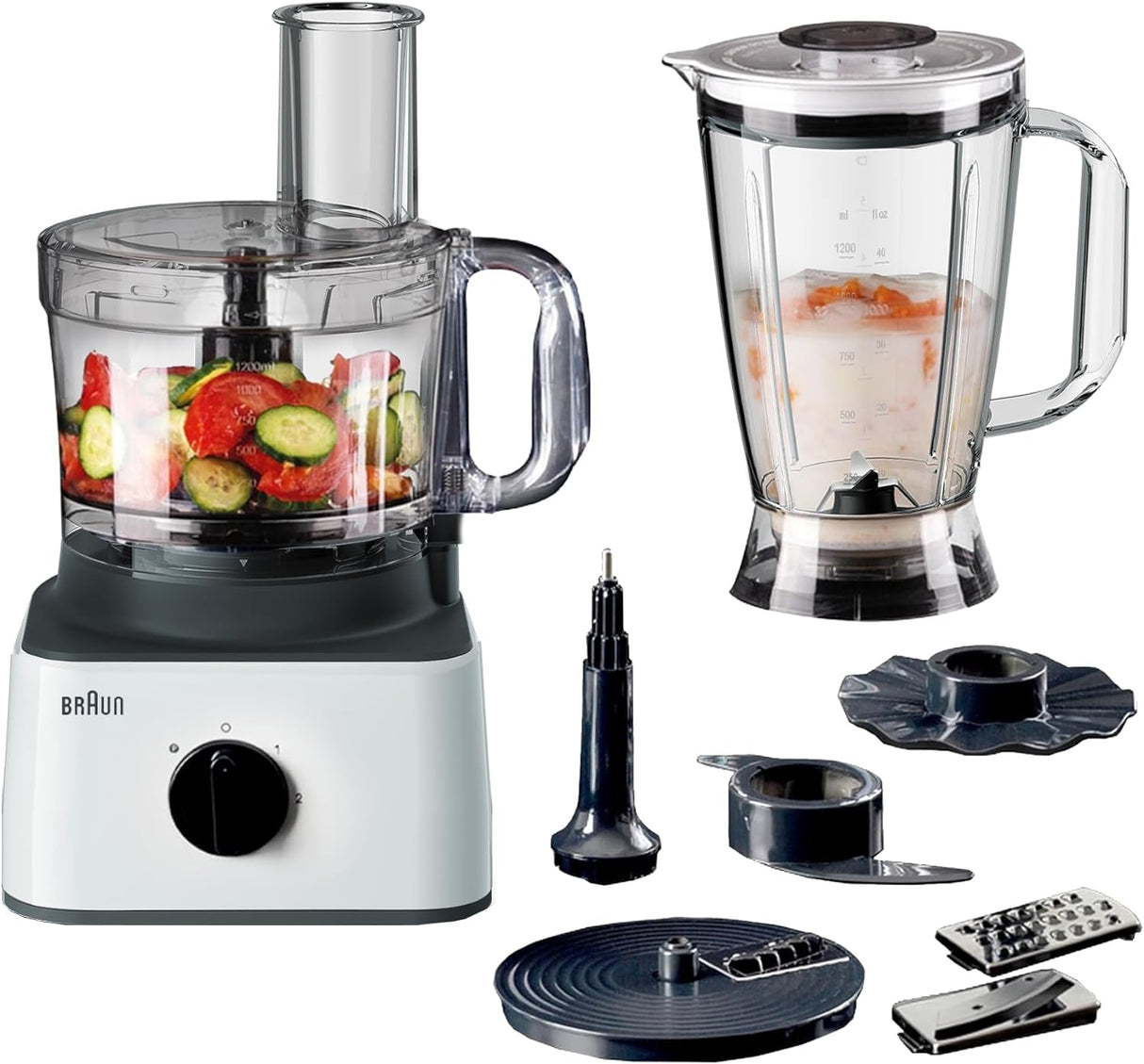 BRAUN PureEase White Food Processor FP0132