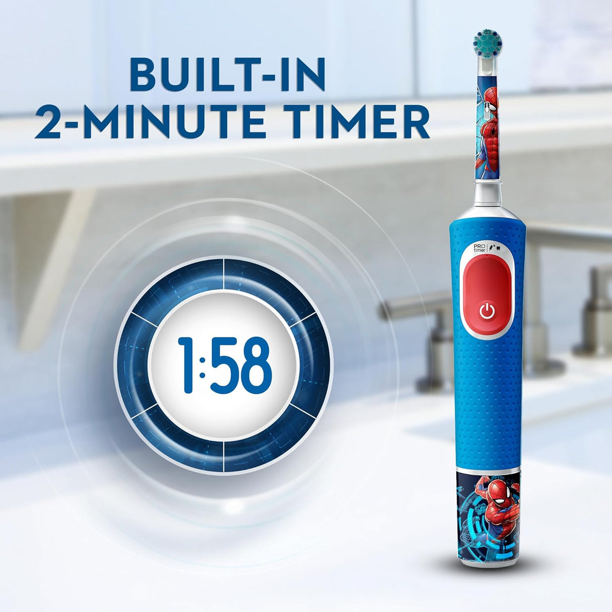 Oral-B Vitality 300 Kids Spiderman Electric Toothbrush D103.413.2K