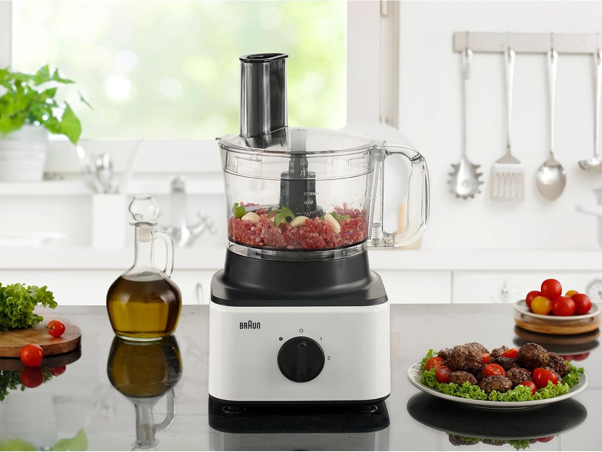 BRAUN PureEase White Food Processor FP0132