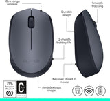 LOGITECH M170 Grey Wireless Mouse 910-004642
