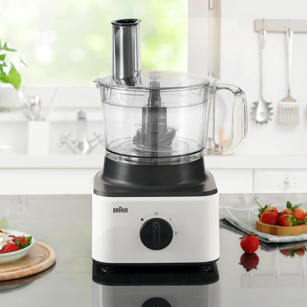 BRAUN PureEase White Food Processor FP0132