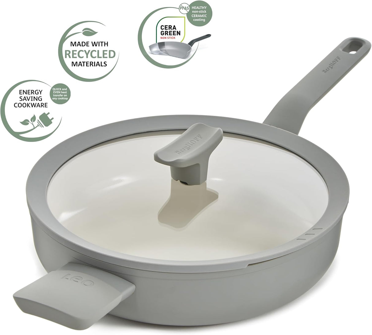 BERGHOFF Covered sautepan non stick Balance Moonmist 26cm 3950426