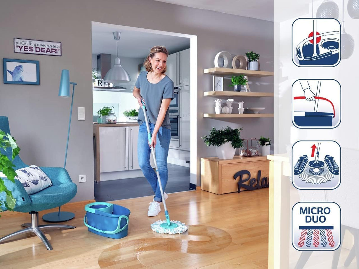 LEIFHEIT 52101 Set Clean Twist Disc Mop Ergo