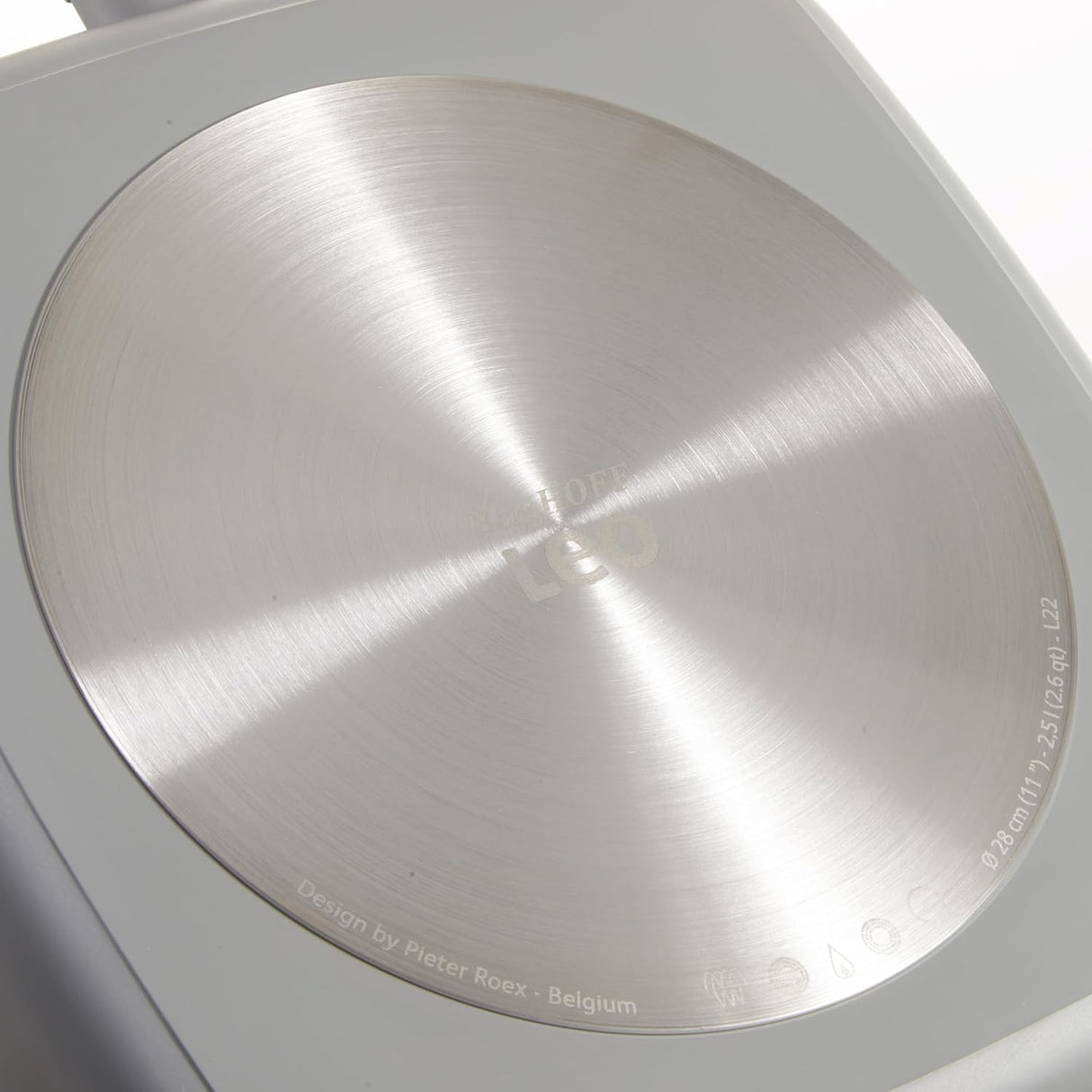 BERGHOFF Grill Pan Non-Stick Balance Moonmist 24cm 3950435