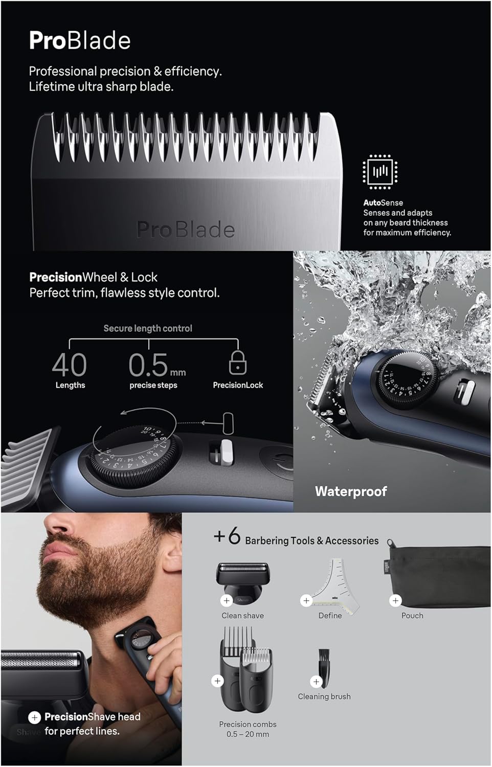 BRAUN Beard Trimmer Series 7 BT7520