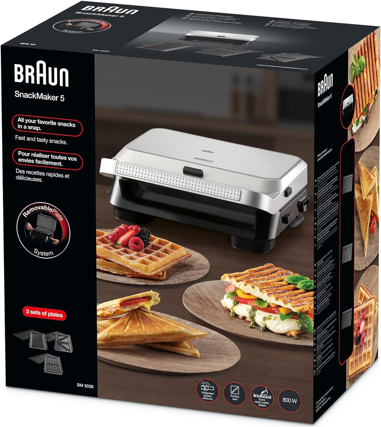 BRAUN Silver Snack Maker SM5038
