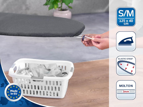 LEIFHEIT 71679 Ironing Board Cover S/M Black