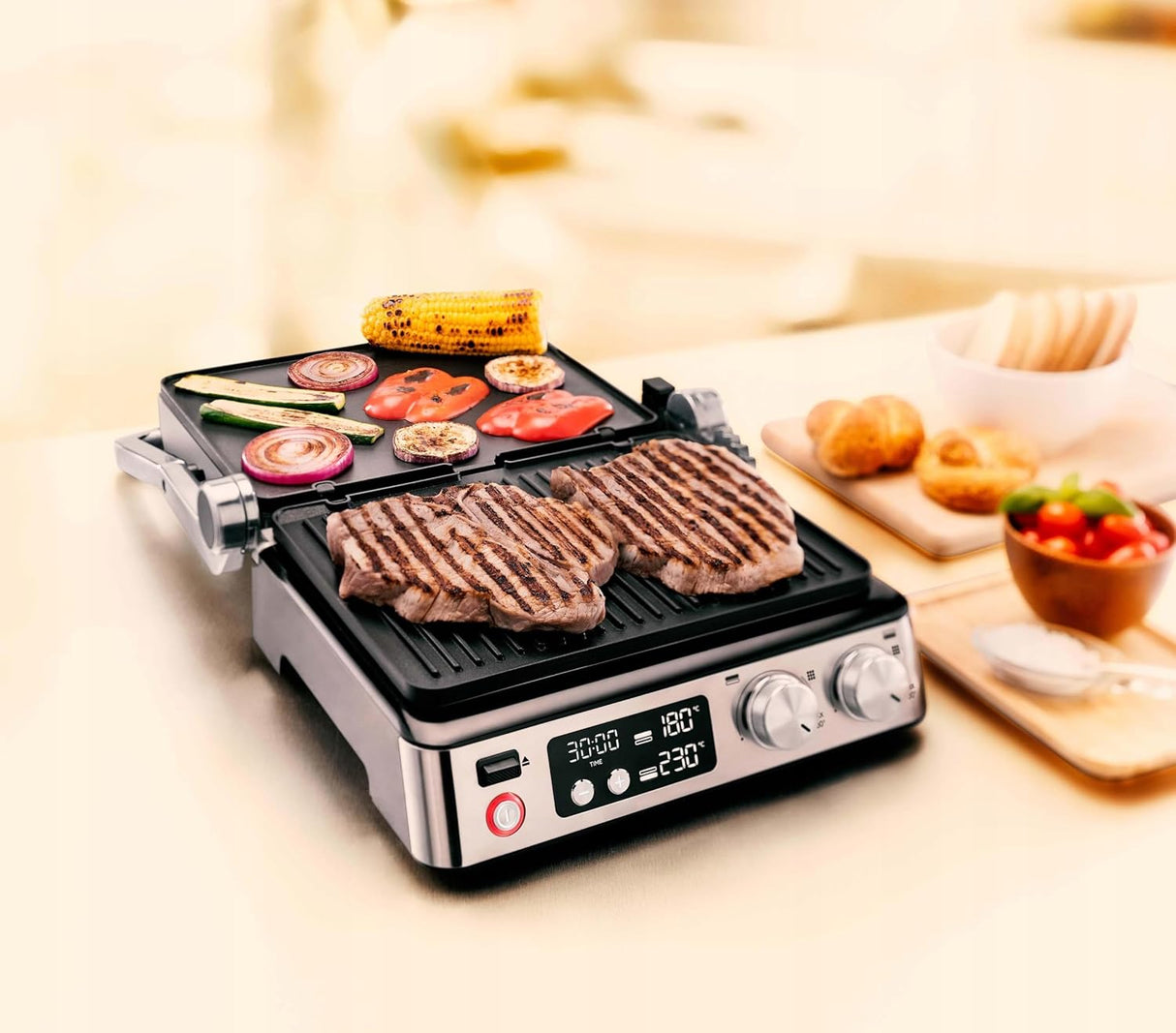 BRAUN MultiGrill 7 Contact grill CG 7040 Black/Stainless steel