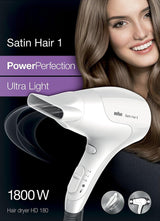 BRAUN Satin Hair 1 Hair Dryer HD180