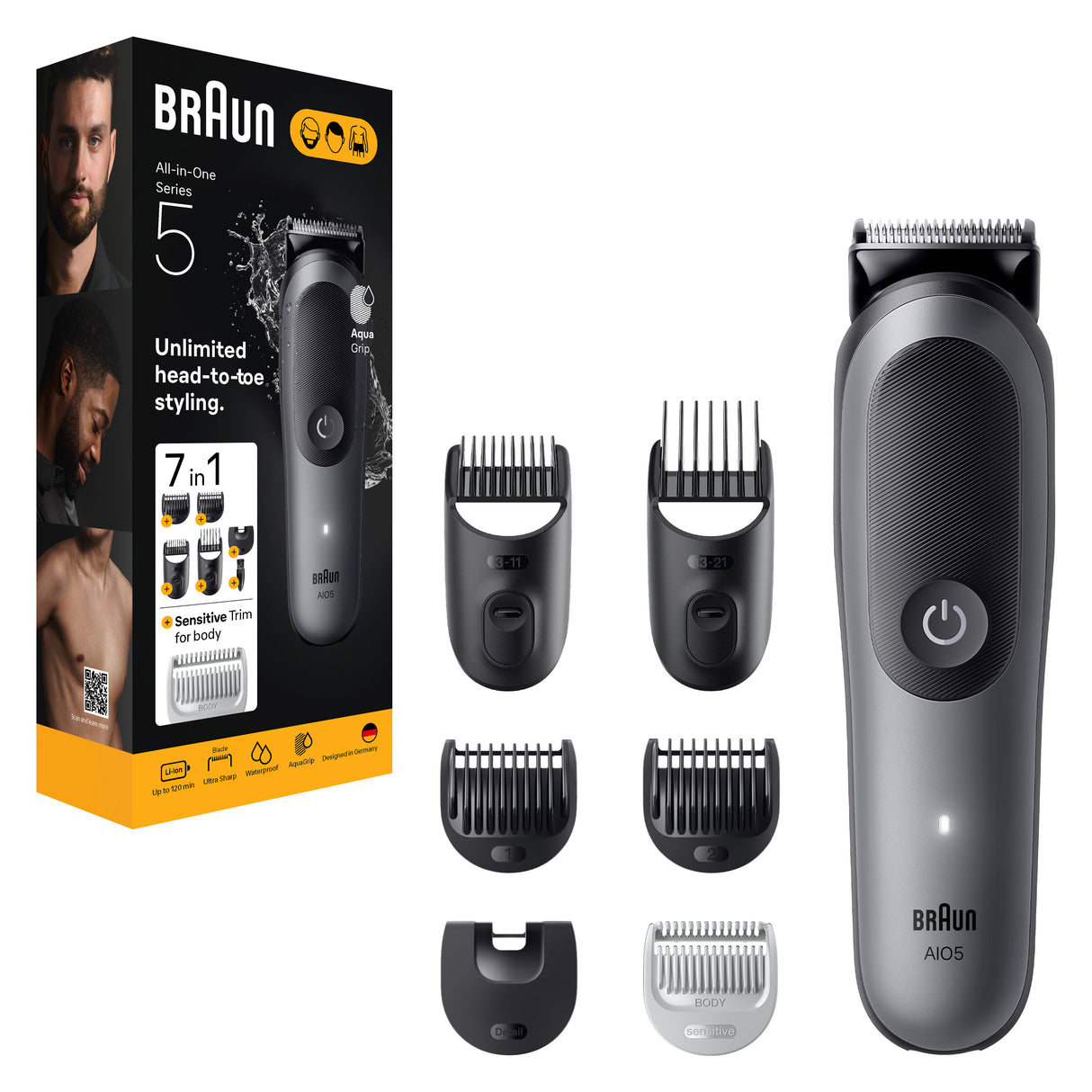 BRAUN Grey All in One Trimmer Series 5 AIO5520