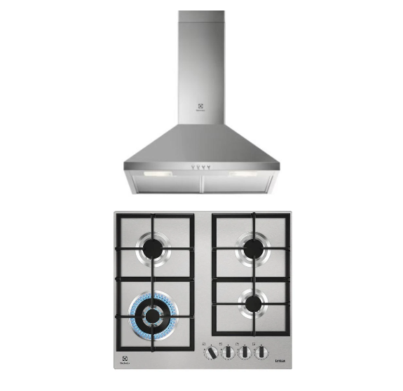 ELECTROLUX KGU64361Z BI GAS CTRL+LFC316X 60cm Chimney Hood