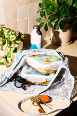 PYREX Set of 2 Rectangular Dishes + Lid Cook&Go 913S678