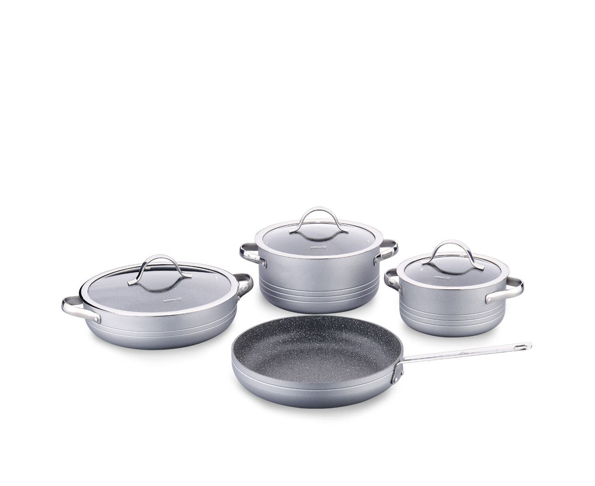 KORKMAZ KOR A2619-5 Linea 7 pcs Cookware Set Anthracite