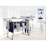LEIFHEIT 81589 Standing Dryer Pegasus 180 Solid Black