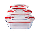 Cook & Heat Glass Square Dish With Lid 211PH00 : Fattal Online Magnet Shop Lebanon