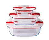 Cook & Heat Glass Square Dish With Lid 212PH00 : Fattal Online Magnet Shop Lebanon