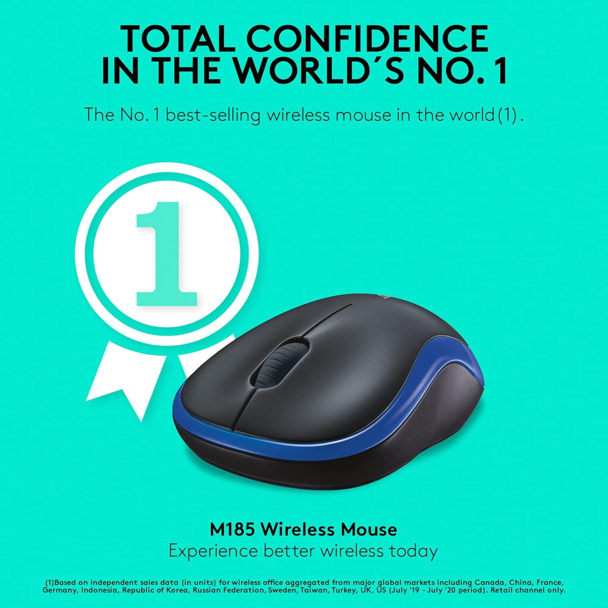 M185 Wireless Mouse Blue 910-002238