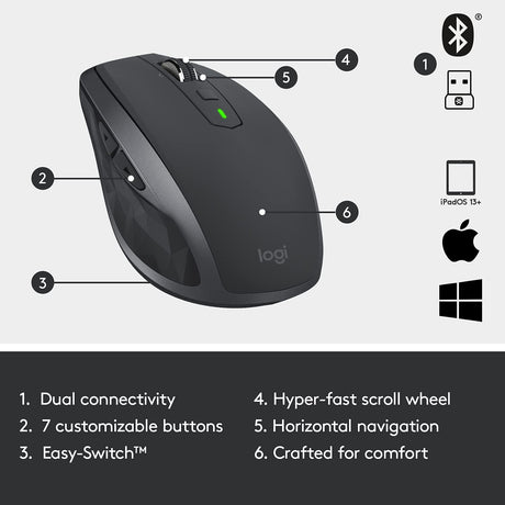 MX Anywhere 2S Wrls Mobile Mouse 910-005153 : Fattal Online Magnet Shop Lebanon