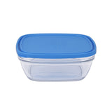 Square Glass Storage 20 cm - 200cl + Blue Lid : Fattal Online Magnet Shop Lebanon